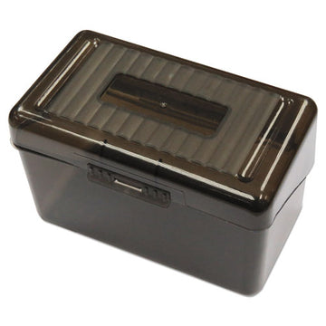 Universal® Plastic Index Card Boxes, Holds 300 3 X 5 Cards, 5.63 X 3.25 X 3.75, Translucent Black freeshipping - TVN Wholesale